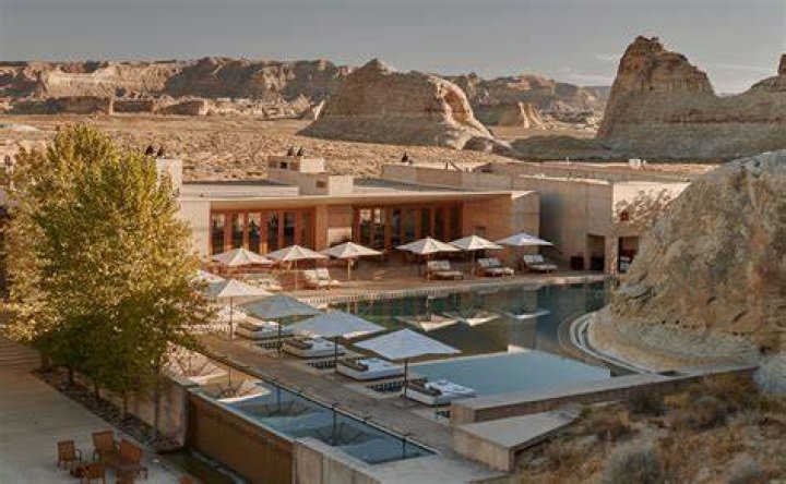 Dreamy location: Amangiri is a luxury resort within the Aman umbrella that opened its doors in 2009; there are 34 suites with one four-bedroom Mesa home, located on 600 acres in the Grand Circle of National Parks and Monuments